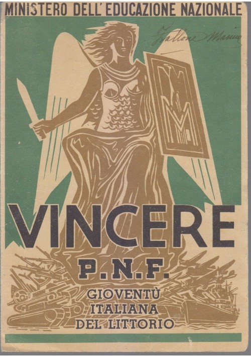 4 Pagelle OPERA BALILLA PNF Ministero Educazione Nazionale 1935-42 Fascismo
