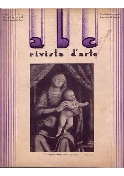ABC  Rivista d'arte  anno IV n.3 marzo 1935 