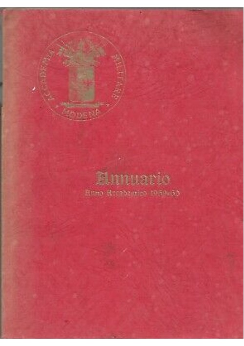 ACCADEMIA MILITARE MODENA annuario anno accademico 1959 1960 
