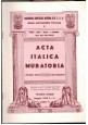 esaurito - ACTA ITALICA MURATORIA 6 numeri gennaio giugno 1962 rivista massoneria