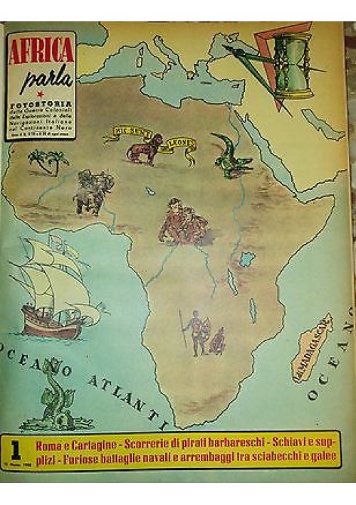 AFRICA PARLA 16 fascicoli rilegati Fotostoria guerre coloniali 1968 GESP