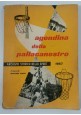 ESAURITO - AGENDINA DELLA PALLACANESTRO 1957 libro basket archivio storico sport Vintage