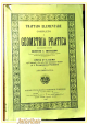 AGRIMENSURA di Ernesto Boccardo 1887 UTET libro Trattato Geometria Pratica Antico