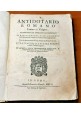 ANTIDOTARIO ROMANO latino e volgare di Ippolito Ceccarelli 1651 libro antico