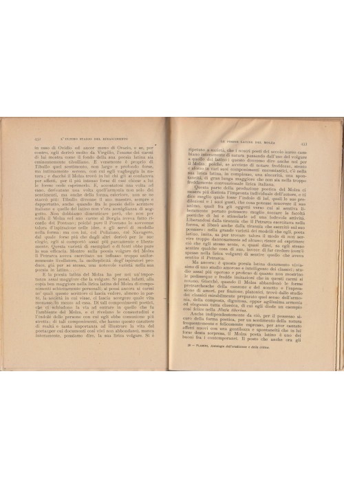 ANTOLOGIA DELLA CRITICA DELL'ERUDIZIONE di Francesco Flamini 1913 Perrella Libro