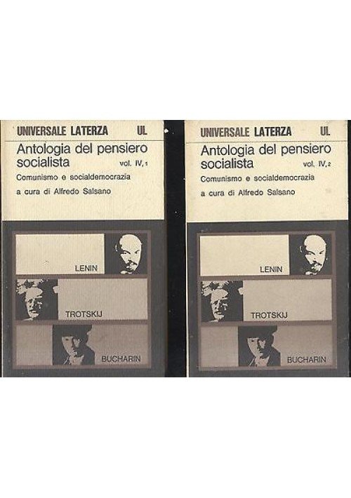 ANTOLOGIA PENSIERO SOCIALISTA COMUNISMO E SOCIALDEMOCRAZIA vol IV PARTI I e II 