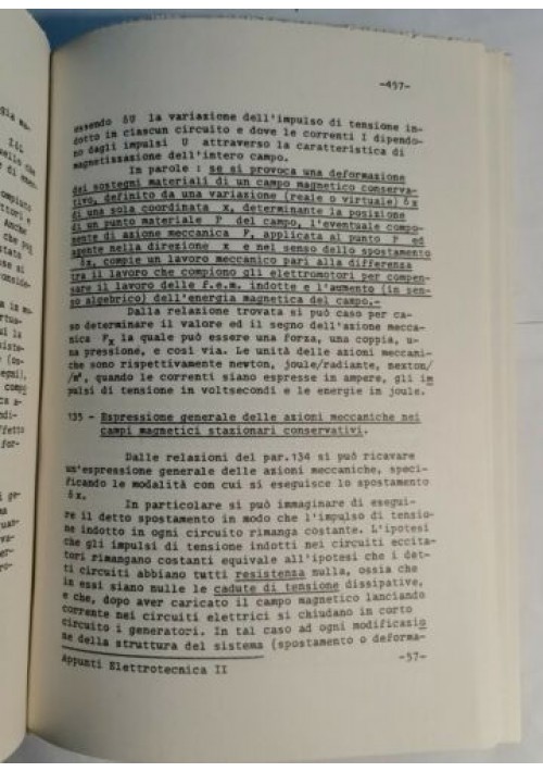 ESAURITO - APPUNTI DI ELETTROTECNICA Parte seconda di Bottani e Sartori - Tamburini 1963