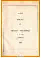 APPUNTI DI IMPIANTI INDUSTRIALI ELETTRICI 1957 Libro manuale