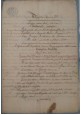 esaurito - ATTO NOTARILE manoscritto 1854 Bitetto Bari Puglia Regno delle due Sicilie 