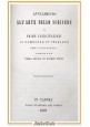 AVVIAMENTO ALL'ARTE DELLO SCRIVERE e LINGUA ITALIANA di Puoti 1839 2 libri antic