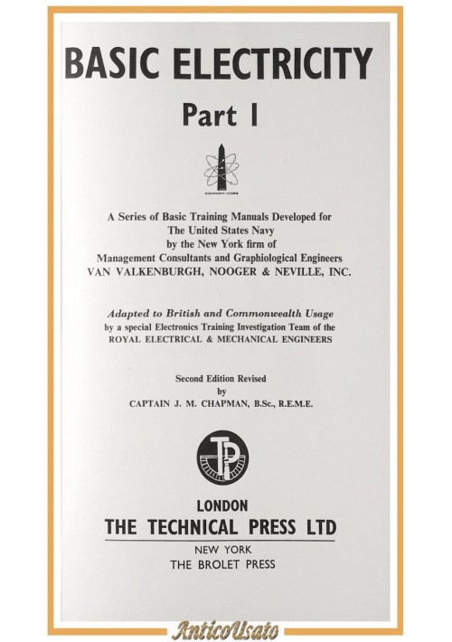 BASIC ELECTRICITY di Van Valkenburgh Nooger e Neville 1963 Technical Press Libro