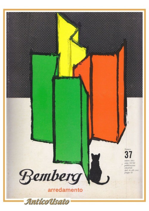 BEMBERG ARREDAMENTO catalogo 37 ottobre 1961 vintage design anni '60 rivista