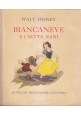 BIANCANEVE E I SETTE NANI di Walt Disney 1949 Mondadori Libro Illustrato Film