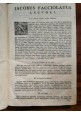 esaurito - CALEPINUS 1746 Septem Linguarum Lexicon Latinum 2 volumi Dizionario libro antico