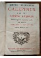esaurito - CALEPINUS 1746 Septem Linguarum Lexicon Latinum 2 volumi Dizionario libro antico