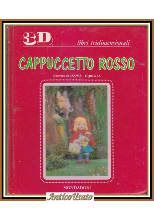 CAPPUCCETTO ROSSO illustrato da Izawa Hijikata 1968 Mondadori libri tridimension