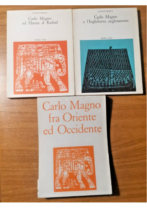 CARLO MAGNO E HARUN AL RASHID + INGHILTERRA ANGLOSASSONE di Giosuè Musca 2 libri