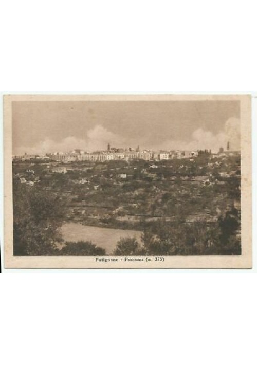 CARTOLINA PUTIGNANO PANORAMA (m.375)  non viaggiata BARI anni'30