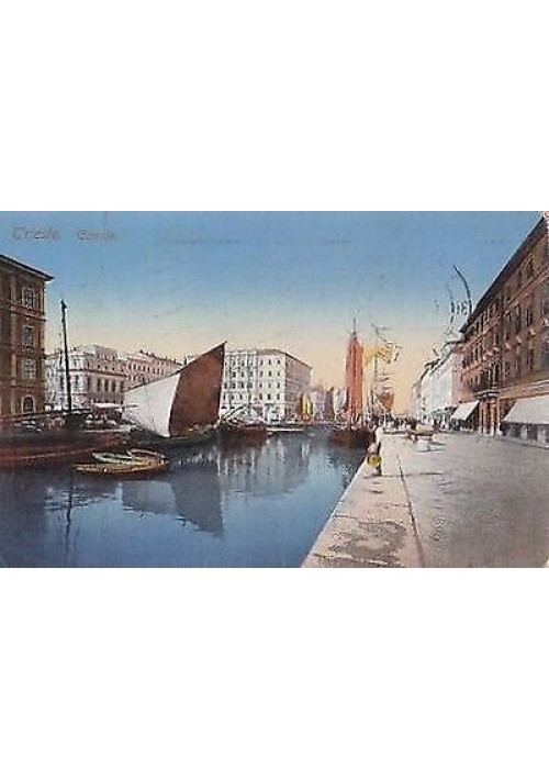 CARTOLINA TRIESTE - CANALE viaggiata 1913 ORIGINALE 