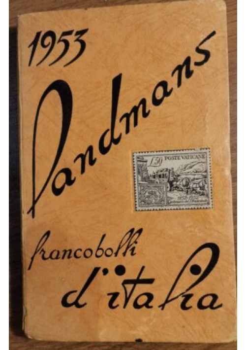 CATALOGO LANDMANS FRANCOBOLLI D'ITALIA 1953 italiani libro illustrato filatelia