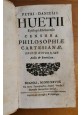 CENSURA PHILOSOPHIAE CARTESIANAE Petri Danielis Huetii 1728 Vocola Huet Pierre