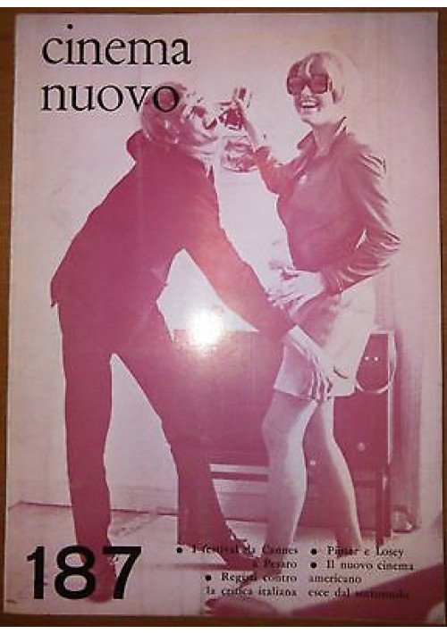 CINEMA NUOVO maggio giugno 1967 Pinter Losey festival Cannes rivista vintage