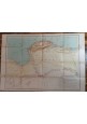 ESAURITO - CIRENAICA TRIPOLITANIA carta geografica mappa originale d'epoca Libia