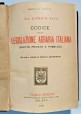 CODICE DELLA LEGISLAZIONE AGRARIA ITALIANA Diritto privato pubblico di Vita 1913