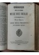 CODICE PER LO REGNO DELLE DUE SICILIE 6 volumi Civile Penale Libro Antico 1848