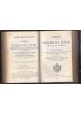 ESAURITO - CODICE PROCEDURA CIVILE DEL REGNO D'ITALIA di Gianzana 1883 Libro Antico Diritto