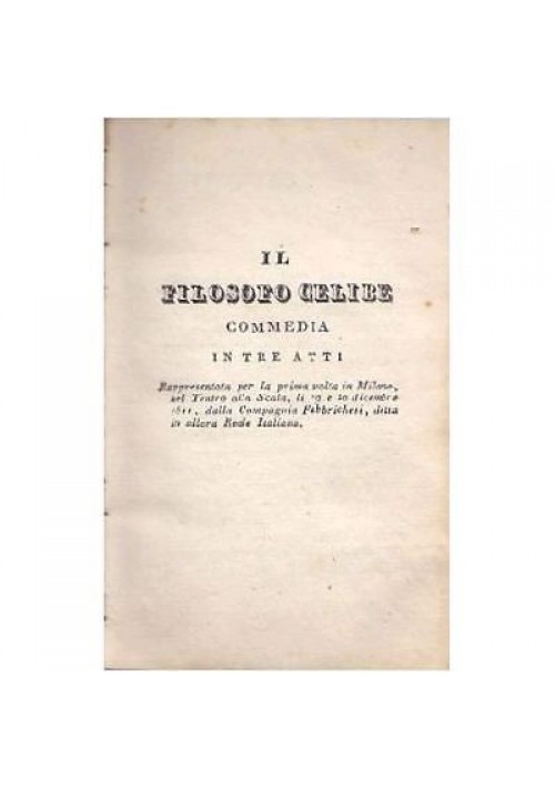 COMMEDIE DI ALBERTO NOTA Volumi  III e IV  1829-1830 Tramater editore *