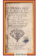 CORNELIUS NEPOS DE EXCELLENTIBUS VIRIS 1742 Recurti Libro antico Vite eccellenti