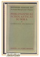 ESAURITO - COSMOLOGIA PSYCHOLOGIA philosophiae scholasticae summa di Hellin e Palmes Libro