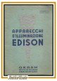 ESAURITO - Catalogo OSRAM lampade 1938 apparecchi illuminazione Edison Modernariato listino