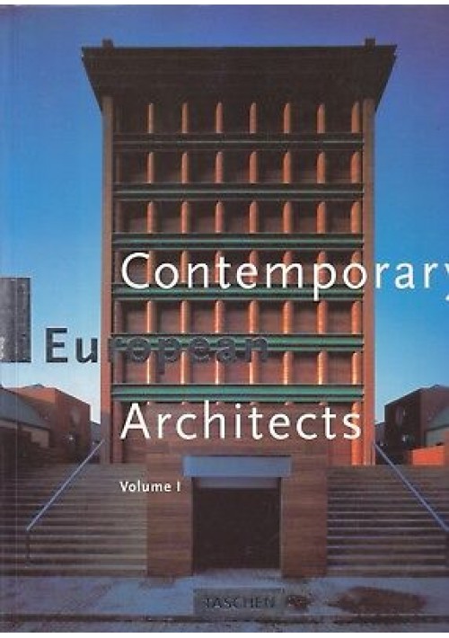 Contemporary European Architects volume I di Amsoneit 1994 Taschen libro arte