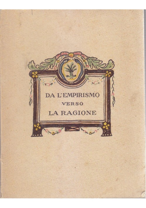 DA L EMPIRISMO VERSO LA RAGIONE di Mousson Lanauze 1920 Piperazine Midy *