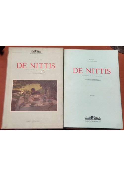 DE NITTIS La Vita i Documenti Le Opere Dipinte di  DIni e Marini Libro Allemandi