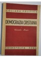 DEMOCRAZIA CRISTIANA Di Romolo Murri 1944 Cosmopolita collana politica libro