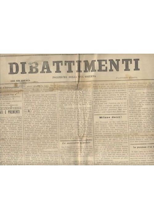 ESAURITO  - DIBATTIMENTI ANNO V 1902 , 20 NUMERI rarissimo diritto 