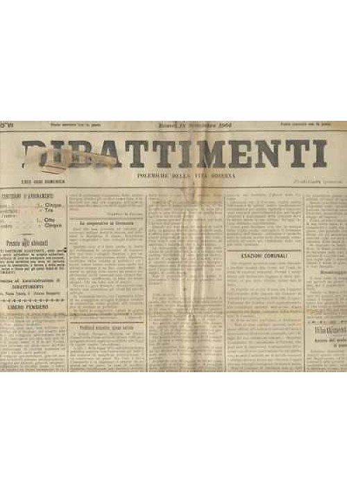 DIBATTIMENTI 9 NUMERI Anno VII  1904  rarissimo Giornale settimanale di diritto