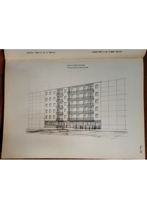 ESAURITO - DISEGNO EDILE PROGETTI PARTICOLARI Arturo Roversi - Hoepli 1952 - architettura 