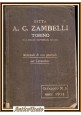 DITTA ZAMBELLI Torino catalogo 3 1914 Materiale d'uso generale laboratori Libro