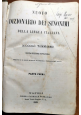 ESAURITO - DIZIONARIO DEI SINONIMI DELLA LINGUA ITALIANA di Tommaseo 1859 Libro antico