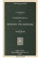 DIZIONARIO DI SCIENZE FILOSOFICHE di C Ranzoli 1916 Ulrico Hoepli Libro Manuale