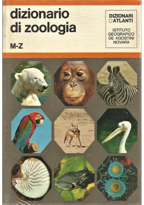 DIZIONARIO DI ZOOLOGIA 2 volumi a cura di Umberto Parenti 1971 De Agostini