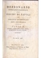 DIZIONARIO GEOGRAFICO RAGIONATO DEL REGNO DI NAPOLI 1816 3 volumi libro antico