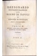 DIZIONARIO GEOGRAFICO RAGIONATO DEL REGNO DI NAPOLI 1816 3 volumi libro antico