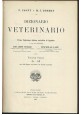 ESAURITO - DIZIONARIO VETERINARIO 2 volumi di P. Cagny e H. J. Gobert 1907 UTET