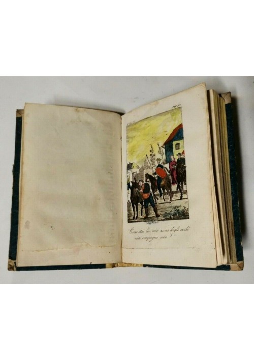 DON CHISCIOTTE DELLA MANCIA volume 3 di Miguel de Cervantes 1824 libro antico 