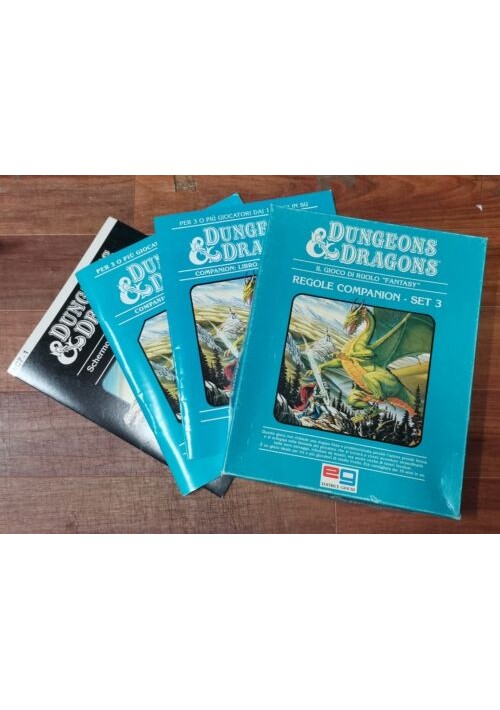 DUNGEONS E DRAGONS D&D Regole Companion Set 3 Editrice Giochi 1983 Vintage EG